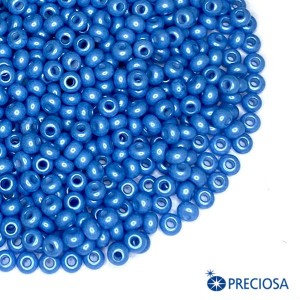 Бисер Чехия PRECIOSA непрозрачный голубые тона, 10 размер, арт. 16936, 10 грамм