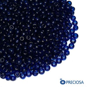 Бисер Чехия прозрачный, размер 10, арт. 60100  темно-синие тона 10 грамм