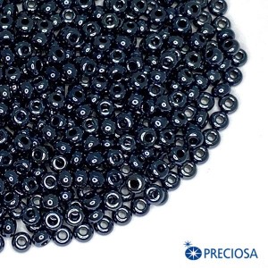 Бисер Чехия непрозрачный жемчужный блеск, размер 10, арт. 49102 гематит 10 грамм