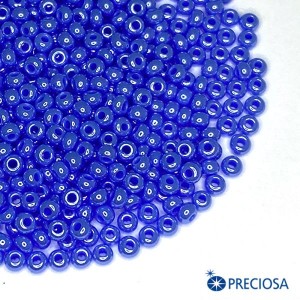 Бисер Чехия непрозрачный жемчужный блеск, размер 10, арт. 38020 синие тона 10 грамм