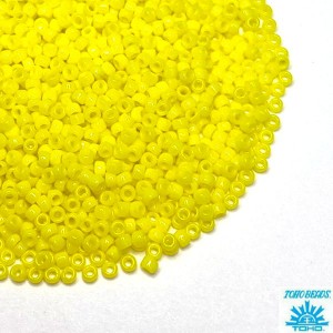 Бисер TOHO №15 цвет 42 лимонный непрозрачный ЯПОНИЯ пакет 5 граммов