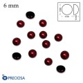 Полужемчуг (иск.) кабошон Preciosa Cabochon Round, Для холодной фиксации, цвет Bordeaux, размер 6 мм, 10 шт/упаковка