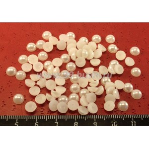 Кабошон акриловый Полусфера Жемчуг (иск.) 5*2,5 мм сливочный, 50 шт/уп Кабошон акриловый Полусфера Жемчуг (иск.) 5*2,5 мм сливочный, 50 шт/уп