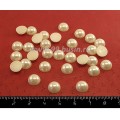 Кабошон акриловый Полусфера Жемчуг (иск.) 9*4,5 мм сливочный , 30 шт/уп