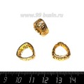 Оправа для страз ажурная для Триллианта 12 мм, цвет Розоватое золото 1 штука
