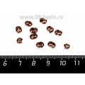 Крышечки кримпов 3 мм цвет яркая медь/патина 20 штук/упаковка