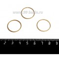 Коннектор нержавеющая сталь Колечко 20*1 мм цвет золото 1 штука