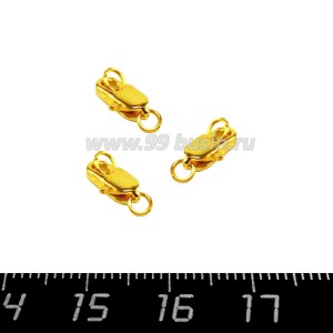 Карабин - лобстер 12 мм цвет золото 1 штука