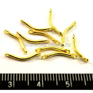 Соединитель Дуга маленькая, цвет золотистый,  10 шт/упак