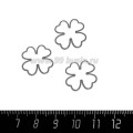 Коннектор нержавеющая сталь Клевер 15*16*1 мм цвет стальной 1 штука