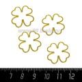 Коннектор нержавеющая сталь Клевер 19*20*1 мм цвет золото 1 штука