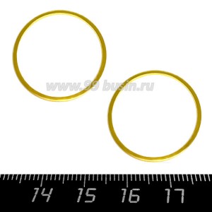 Коннектор нержавеющая сталь Колечко 24*1 мм цвет золото 1 штука