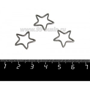 Коннектор нержавеющая сталь Звезда 16*16*1 мм цвет стальной 1 штука