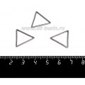 Коннектор нержавеющая сталь Треугольник 18*16*1 мм цвет стальной 1 штука