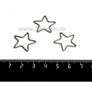 Коннектор нержавеющая сталь Звезда 20*20*1 мм цвет стальной 1 штука