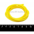 Шнур латексный полый 4 мм цвет ананасовый желтый 1 метр/упаковка