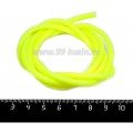 Шнур латексный (трубка) полый 4 мм неоновый желтый 1 метр/упаковка