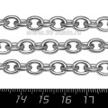 Цепочка нержавеющая сталь (stainless steel) Якорная Овальное звено, 10*8*2 мм, 1 метр/упаковка
