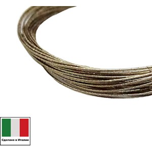 Проволока DRAGON metal Италия в обмотке цвет Oro Antico (тёмное золото) 0,3 мм, упак 5 м
