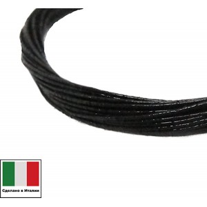 Проволока DRAGON metal Италия в обмотке цвет Nero (чёрный) 0,3 мм, упак 5 м