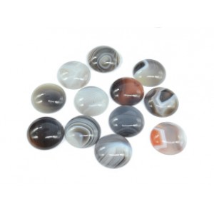 Кабошон из агата бразильского круг, 20*20*6мм.