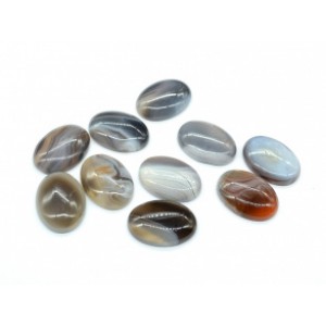 Кабошон из агата бразильского, 18*25*6мм.