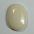 Кабошон, белый агат (иск.), 18*25*6мм.