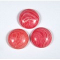 Кабошон, красный агат (иск.), 20*20*6мм.