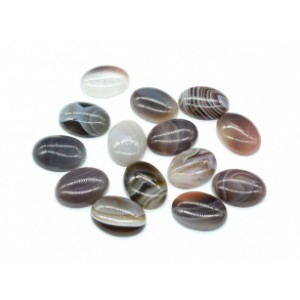 Кабошоны из агата бразильского овал, 12*16*5мм.