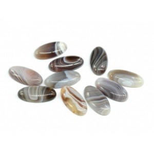 Кабошоны из агата бразильского овал, 12*24*5мм.