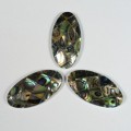 Кабошон из перламутра гелиотиса мозаика,15*30*5мм.