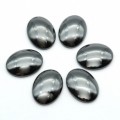 Кабошон из гематита овал, 12*16*4мм.