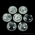 Кабошон из горного хрусталя круг, 15*15*6мм.