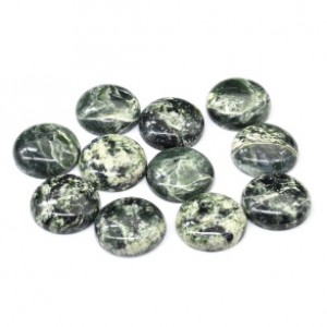 Кабошон из офита круг 20*20*6мм