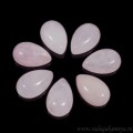 Кабошон из розового кварца капля, 10*15*5мм.