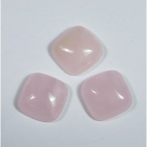Кабошон из розового кварца квадрат, 16*16*6мм.