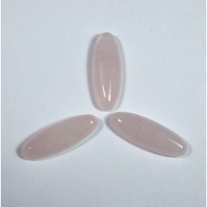 Кабошон из розового кварца овал, 8*23*5мм.