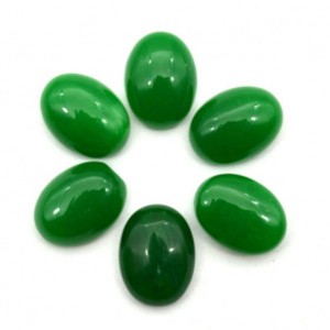 Кабошон кварца (имитация хризопраза) овал, 15*20*6,5мм.