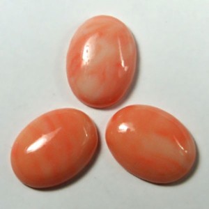 Кабошон, коралл (иск.), 15*20*5,5мм. Кабошон, коралл (иск.), 15*20*5,5мм.