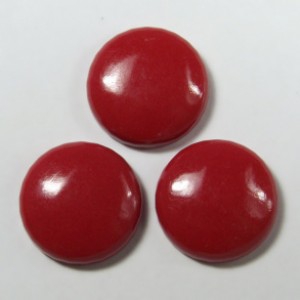 Кабошон, коралл (иск.), 20*20*5,5мм.