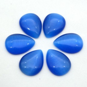 Кабошон кошачий глаз(иск.) капля, 15*20*4,5мм. синий Кабошон кошачий глаз(иск.) капля, 15*20*4,5мм. синий