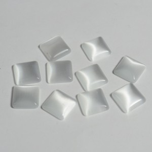 Кабошон кошачий глаз(иск.) квадрат белый, 10*10*3мм, уп. 10шт. Кабошон кошачий глаз(иск.) квадрат белый, 10*10*3мм, уп. 10шт.