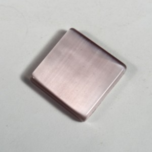 Кабошон кошачий глаз(иск.) квадрат сиреневый, 20*20*5мм.