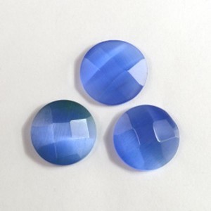 Кабошон кошачий глаз(иск.) круг гр. синий, 16*16*5мм. Кабошон кошачий глаз(иск.) круг гр. синий, 16*16*5мм.