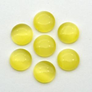 Кабошон кошачий глаз(иск.) круг, 10*10*2мм. желтый Кабошон кошачий глаз(иск.) круг, 10*10*2мм. желтый