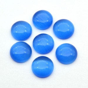 Кабошон кошачий глаз(иск.) круг, 10*10*2мм. синий Кабошон кошачий глаз(иск.) круг, 10*10*2мм. синий