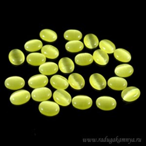 Кабошон кошачий глаз(иск.) овал желтый, 8*10*3мм. Кабошон кошачий глаз(иск.) овал желтый, 8*10*3мм.