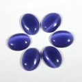 Кабошон кошачий глаз(иск.) овал фиолетовый, 11*15*3,7мм, уп. 10шт.