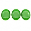 Кабошон кошачий глаз(иск.) овал, 30*40*6мм. зелёный