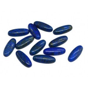 Кабошон из лазурита овал, 10*25*5мм.
